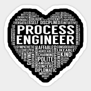 Process Engineer Heart Sticker